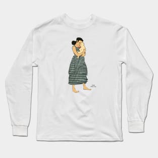 Baby playing with mother's necklace : Long Sleeve T-Shirt